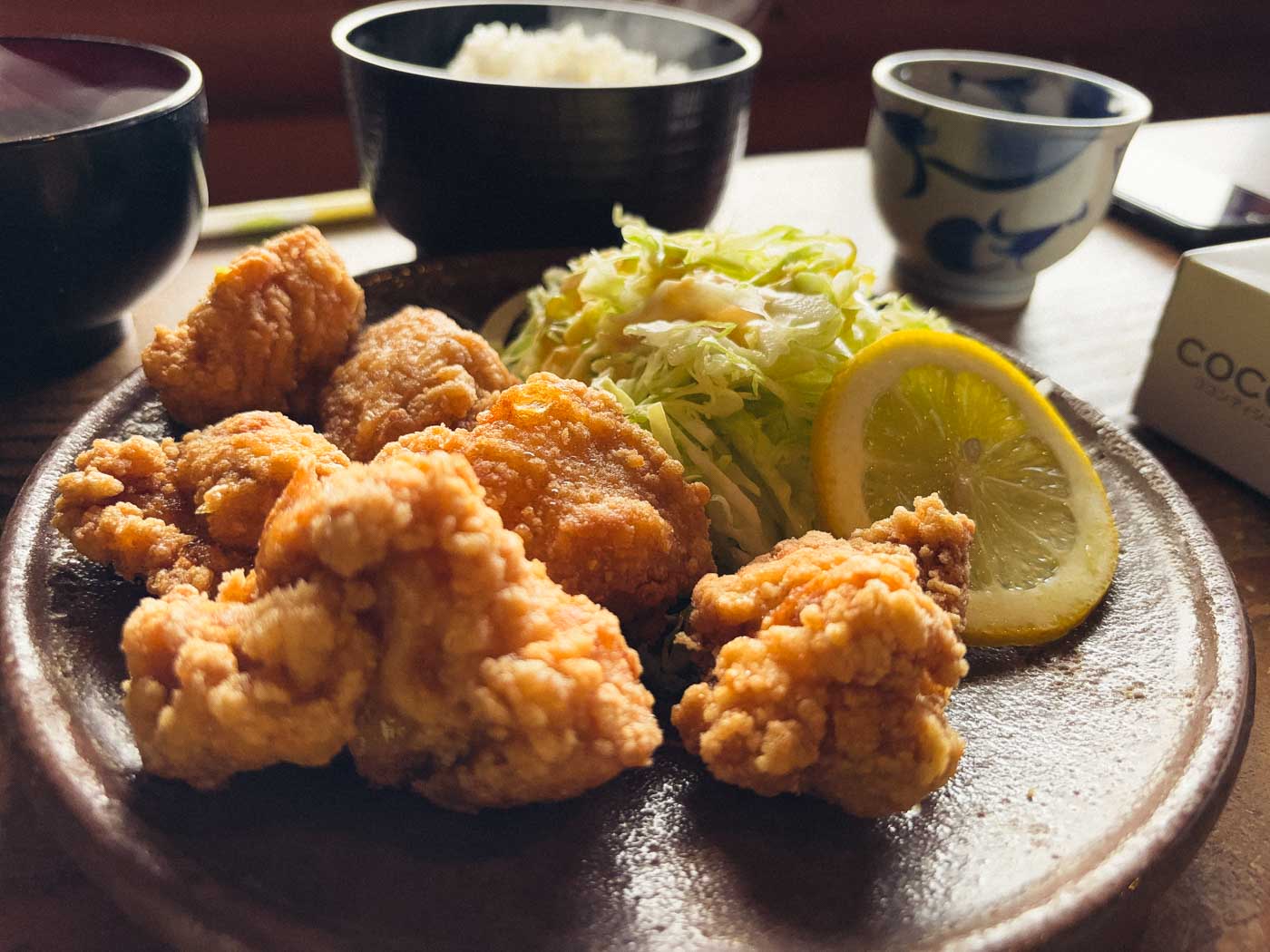 会津地鶏のからあげ定食