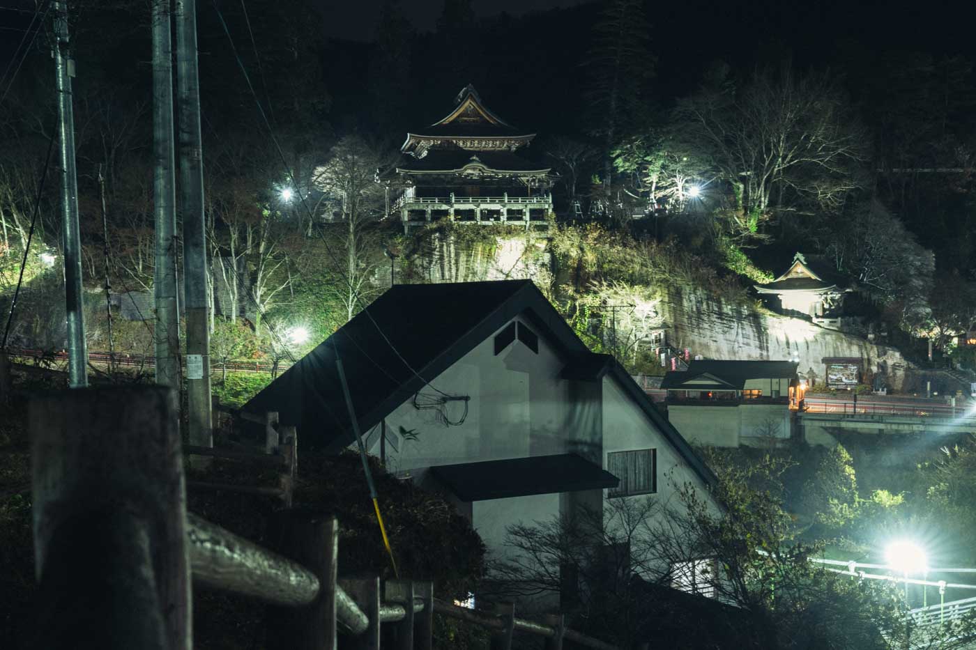 福満虚空藏菩薩 圓藏寺の夜の引き写真