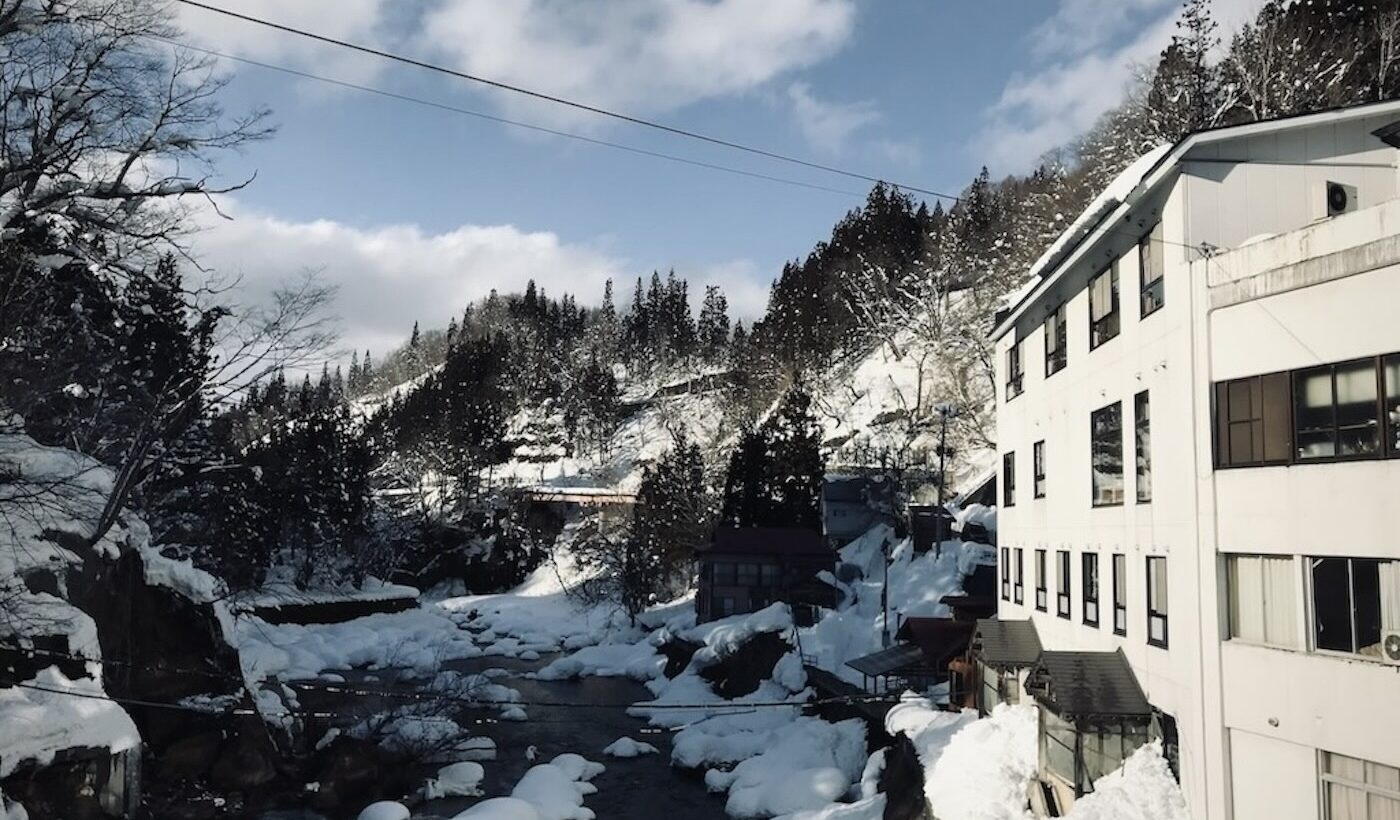 玉梨八町温泉の風景