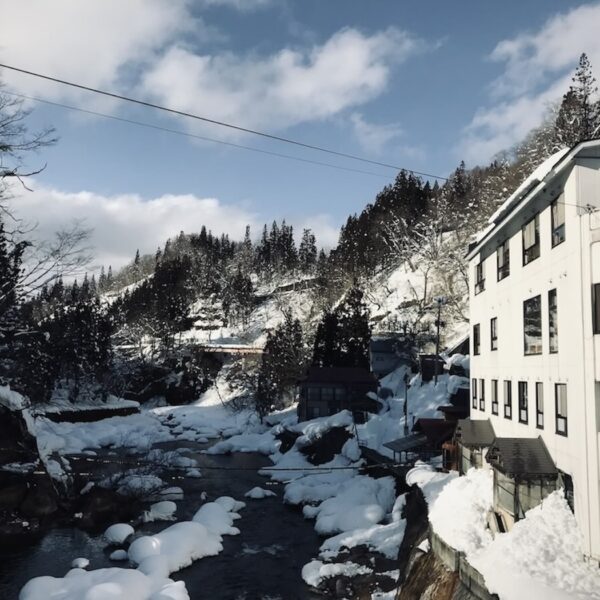 玉梨八町温泉の風景