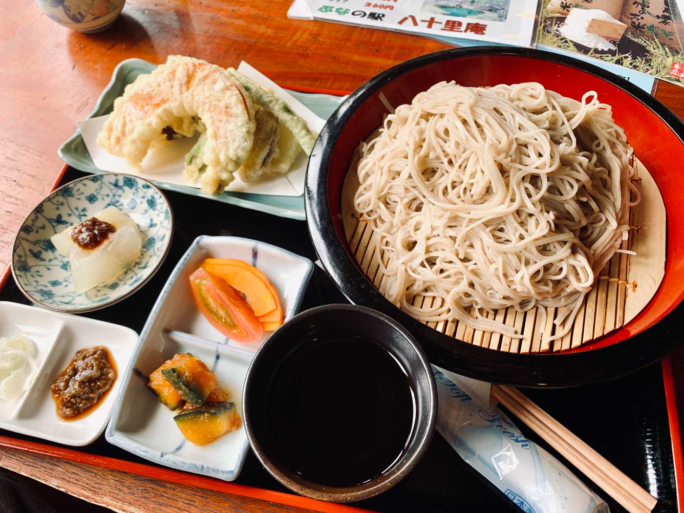 手打ちそば処八十里庵の季まぐれセット